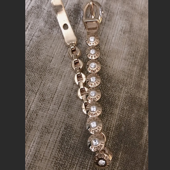 Henri Bendel Vintage "Buckle up Baby" Rivet Bracelet Silver - Picture 6 of 12